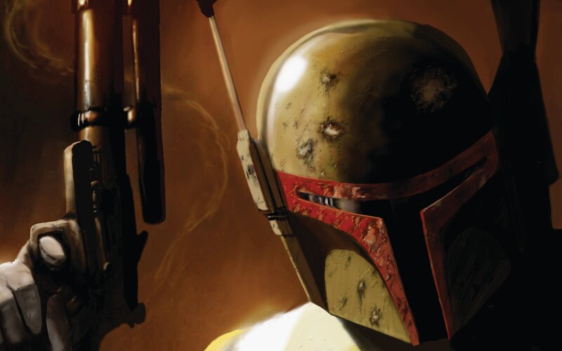 Boba Fett Helmet — Brown, Dramatic