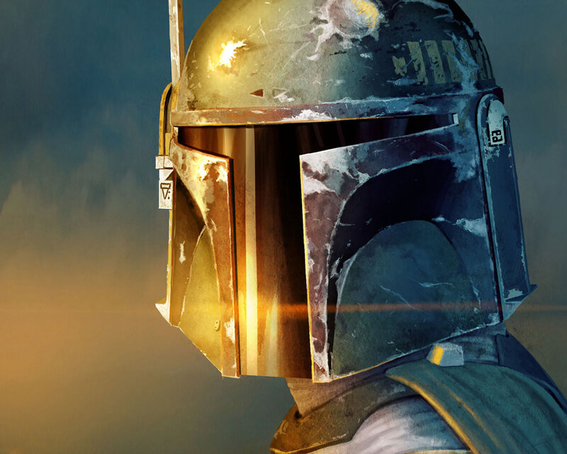 Boba Fett helmet close-up
