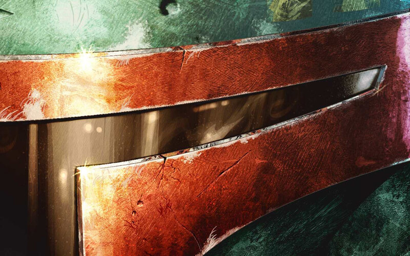 Boba Fett helmet close-up