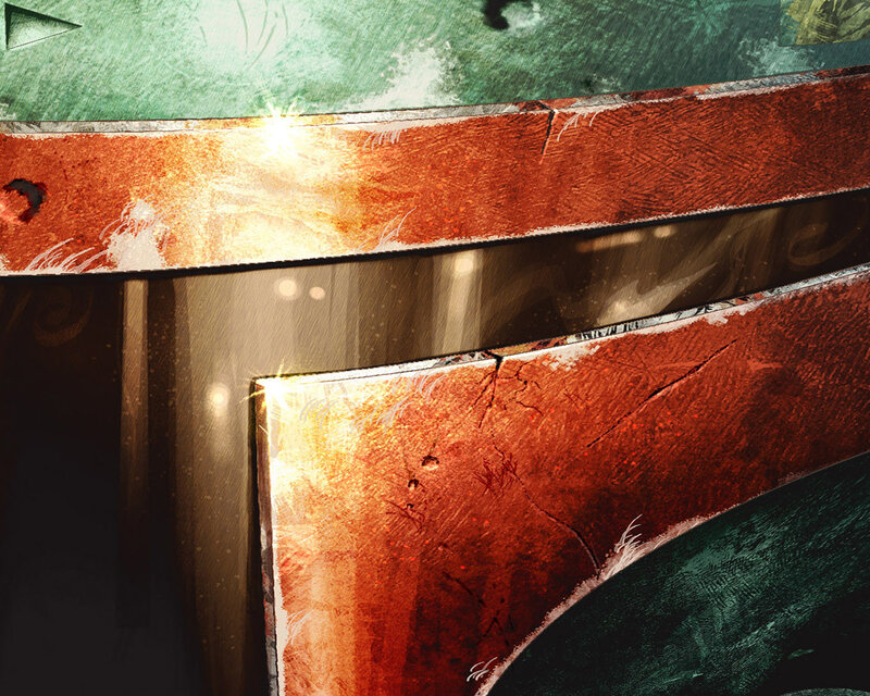 Boba Fett helmet detail