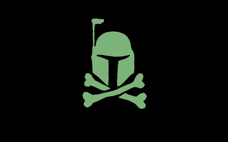 Boba Fett Helmet — Green, Dark