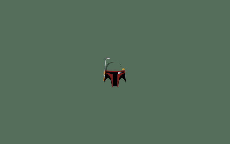 Boba Fett Helmet — Green, Neutral, Vector Art