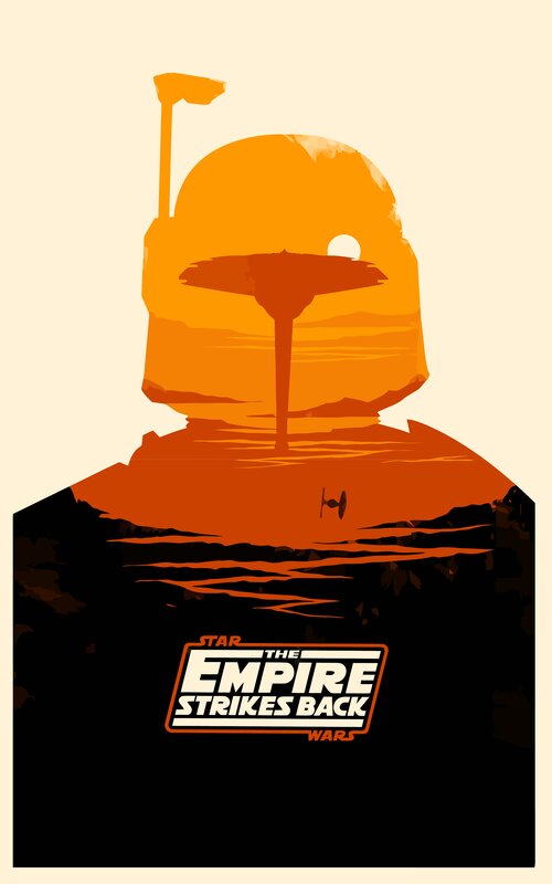 Boba Fett Helmet — Orange