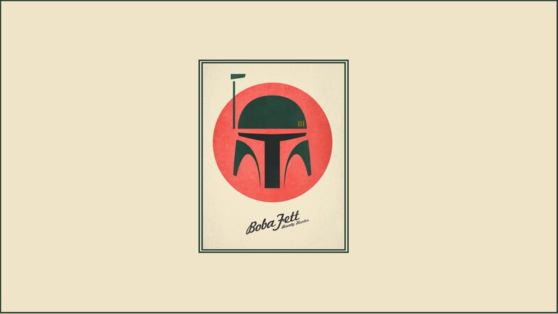 Boba Fett Helmet — Red, Calm