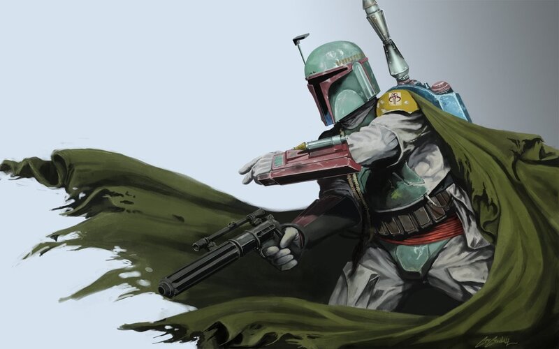 Boba Fett in action