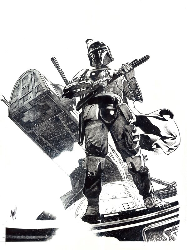 Boba Fett in action