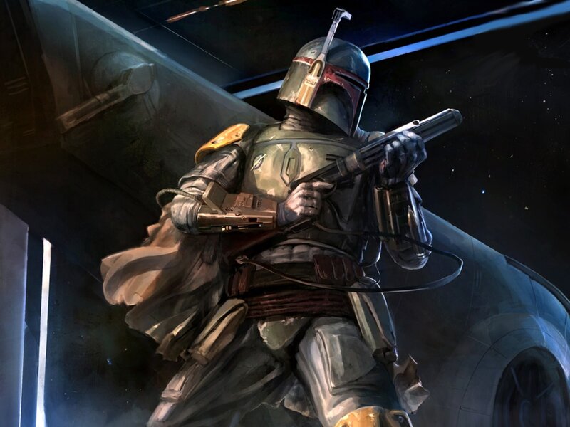 Boba Fett in Armor — Gray