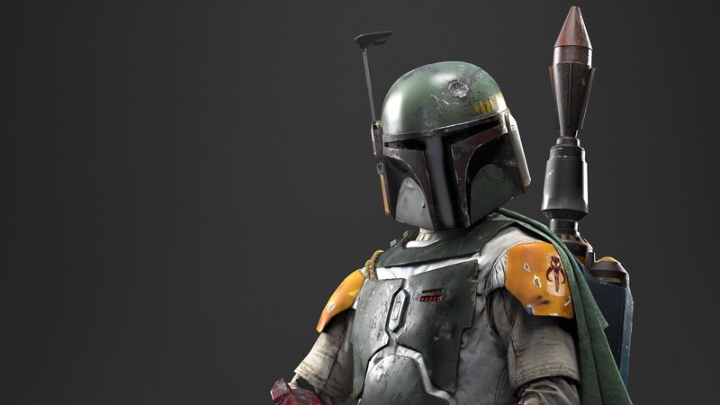 Boba Fett in Armor — Green, Serious
