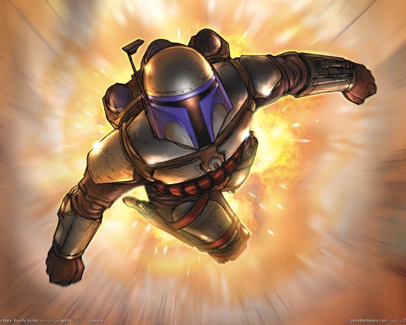 Boba Fett in Armor — Yellow, Dramatic