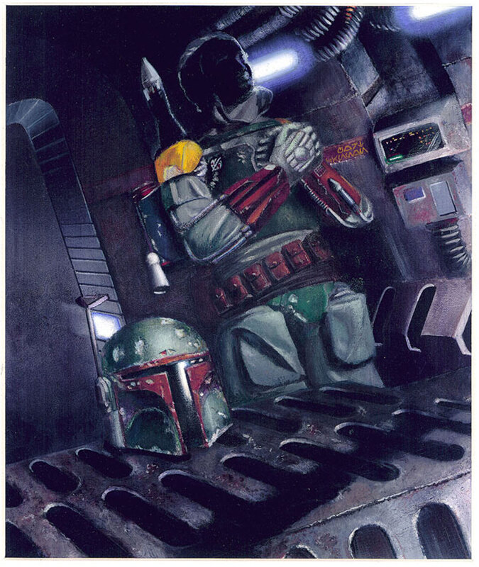 Boba Fett in cockpit