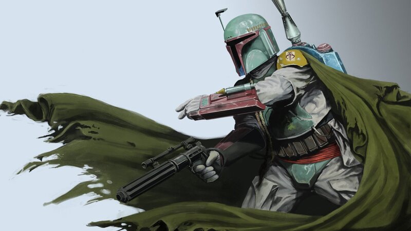 Boba Fett in Motion — Green