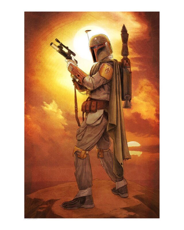 Boba Fett on a Cliff