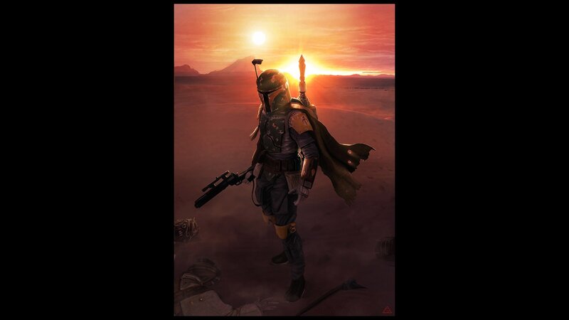 Boba Fett on a desert planet