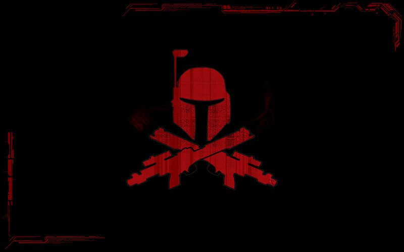 Boba Fett skull and crossbones