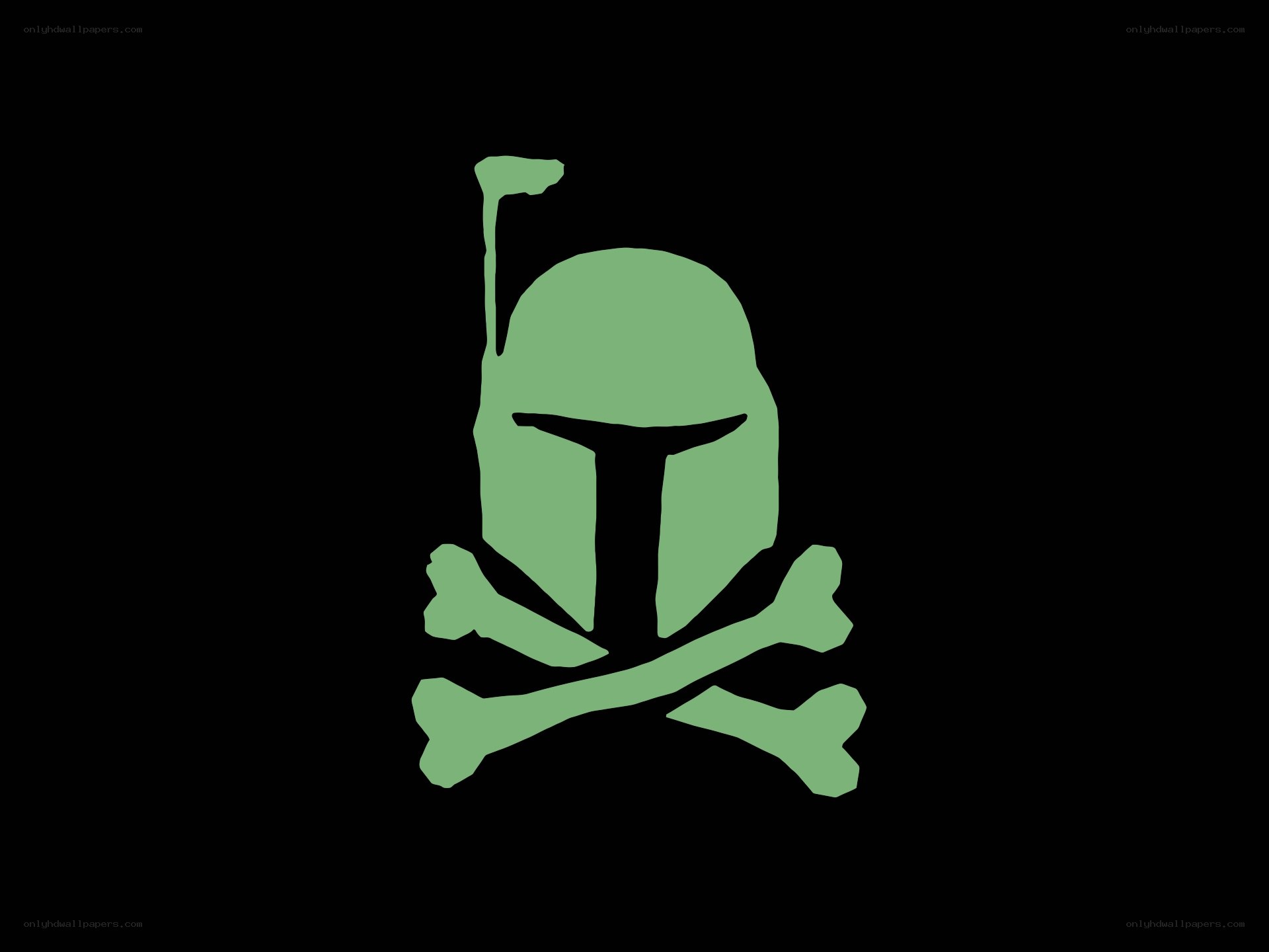 Boba Fett skull and crossbones