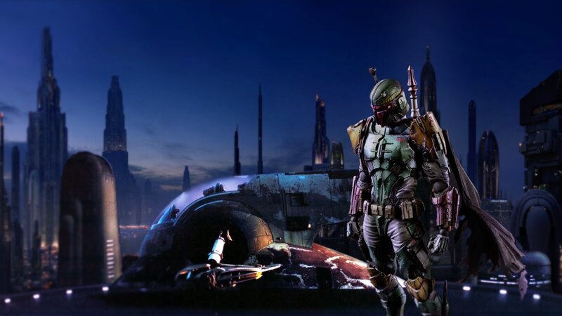 Boba Fett Standing — Blue