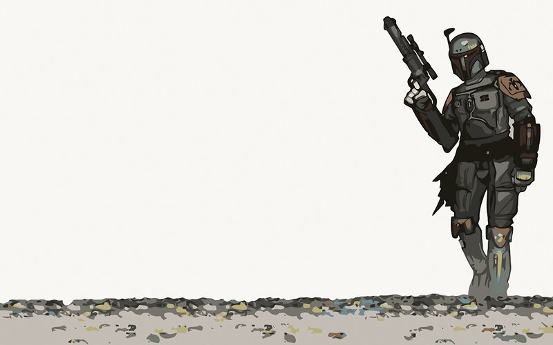 Boba Fett Standing — Gray