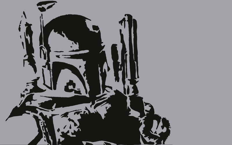 Boba Fett stencil art