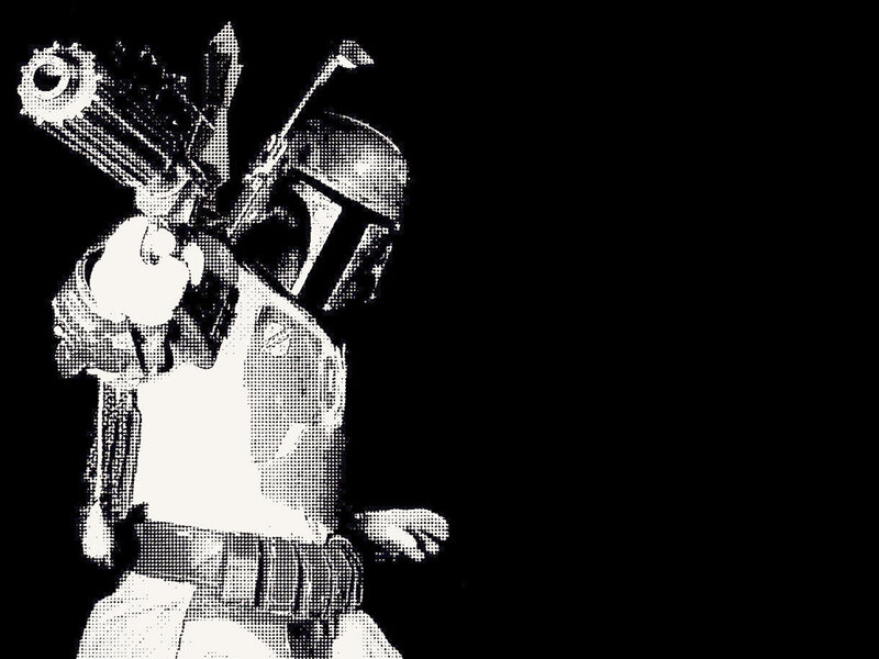 Boba Fett with blaster