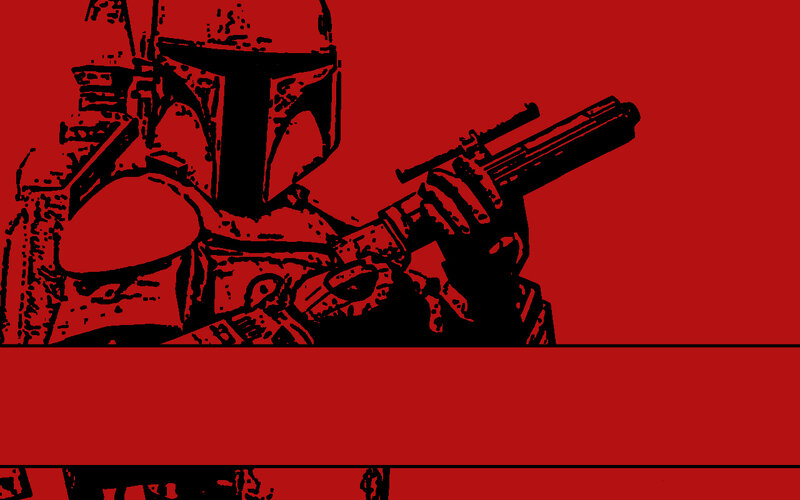 Boba Fett with blaster