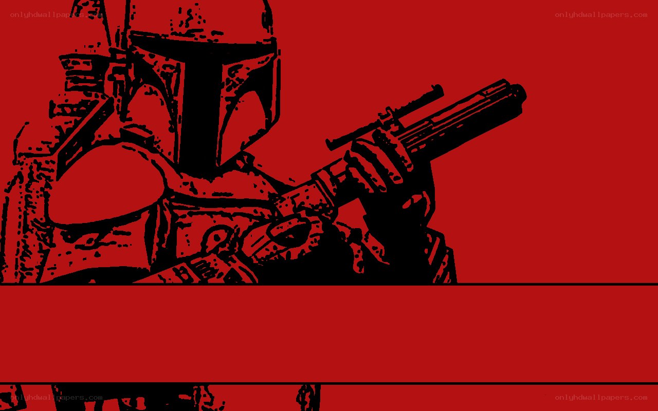 Boba Fett with blaster