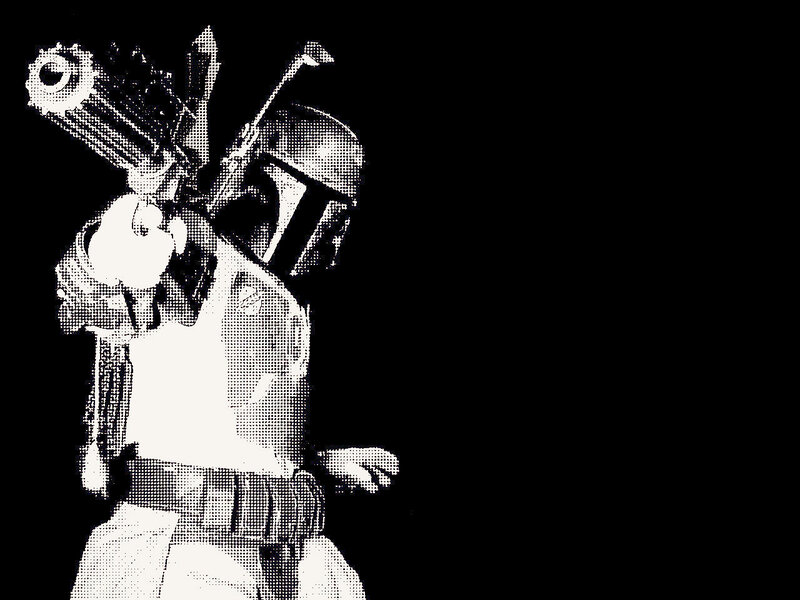 Boba Fett with blaster