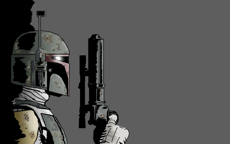 Boba Fett with blaster