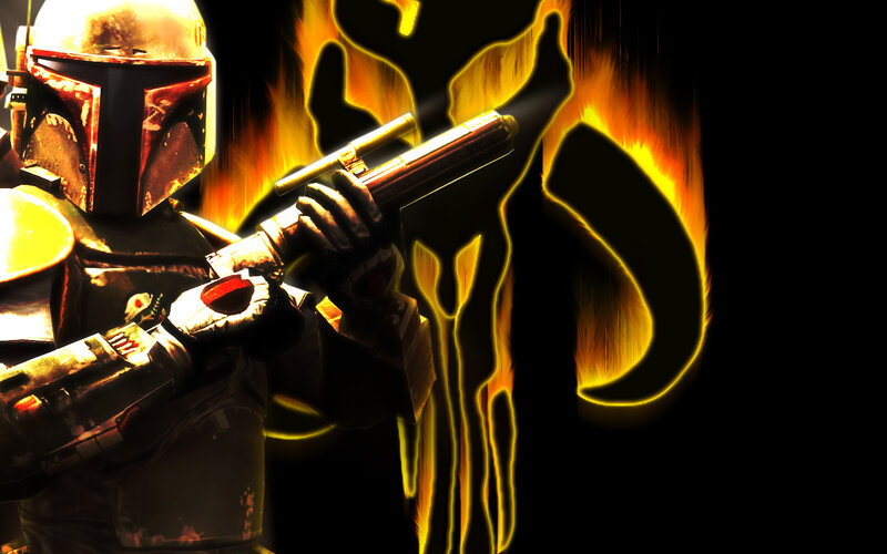 Boba Fett with blaster