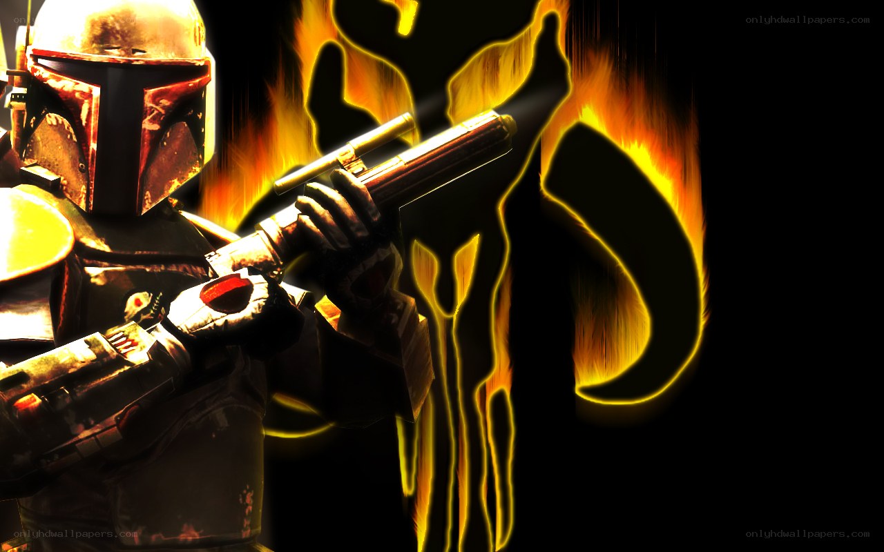 Boba Fett with blaster