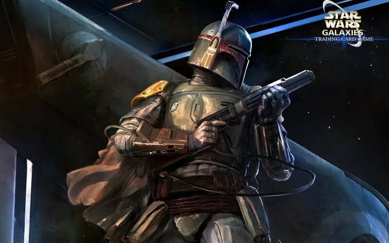 Boba Fett with Blaster — Gray, Dramatic