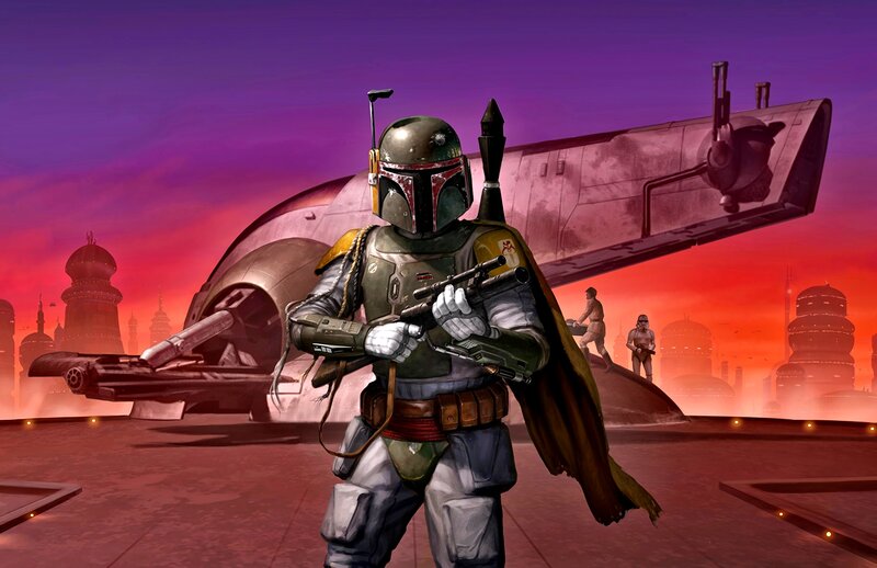 Boba Fett with Blaster — Purple