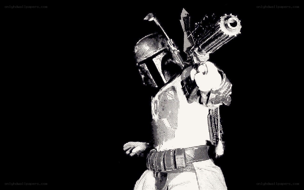 Boba Fett with blaster