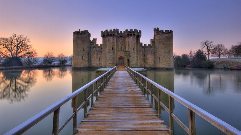 Bodiam Castle at dawn