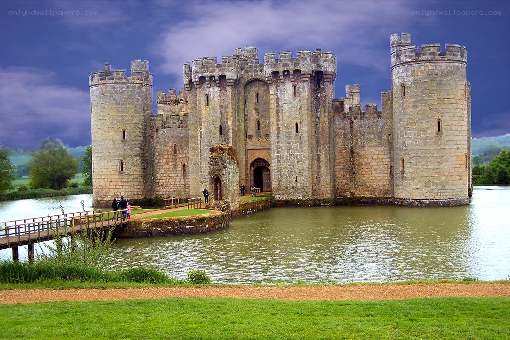 Bodiam Castle with moat