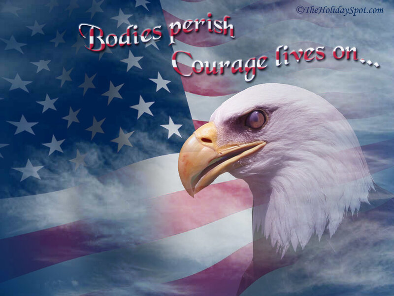 Bodies perish, courage lives on