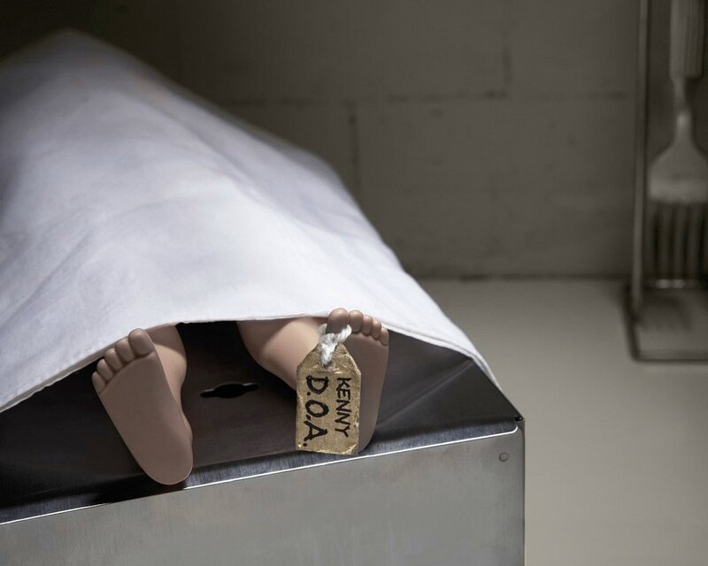 Body on a morgue table