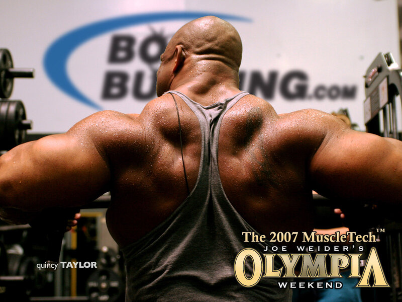 bodybuilder at gym
