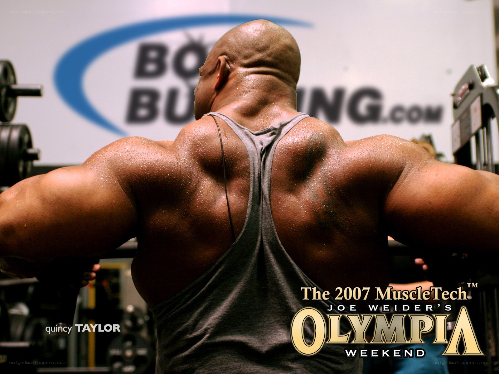 bodybuilder at gym
