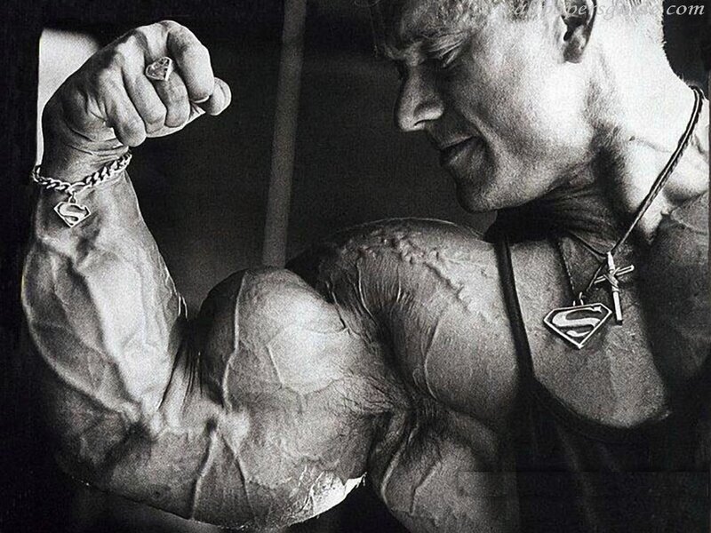 Bodybuilder Flexing Arm