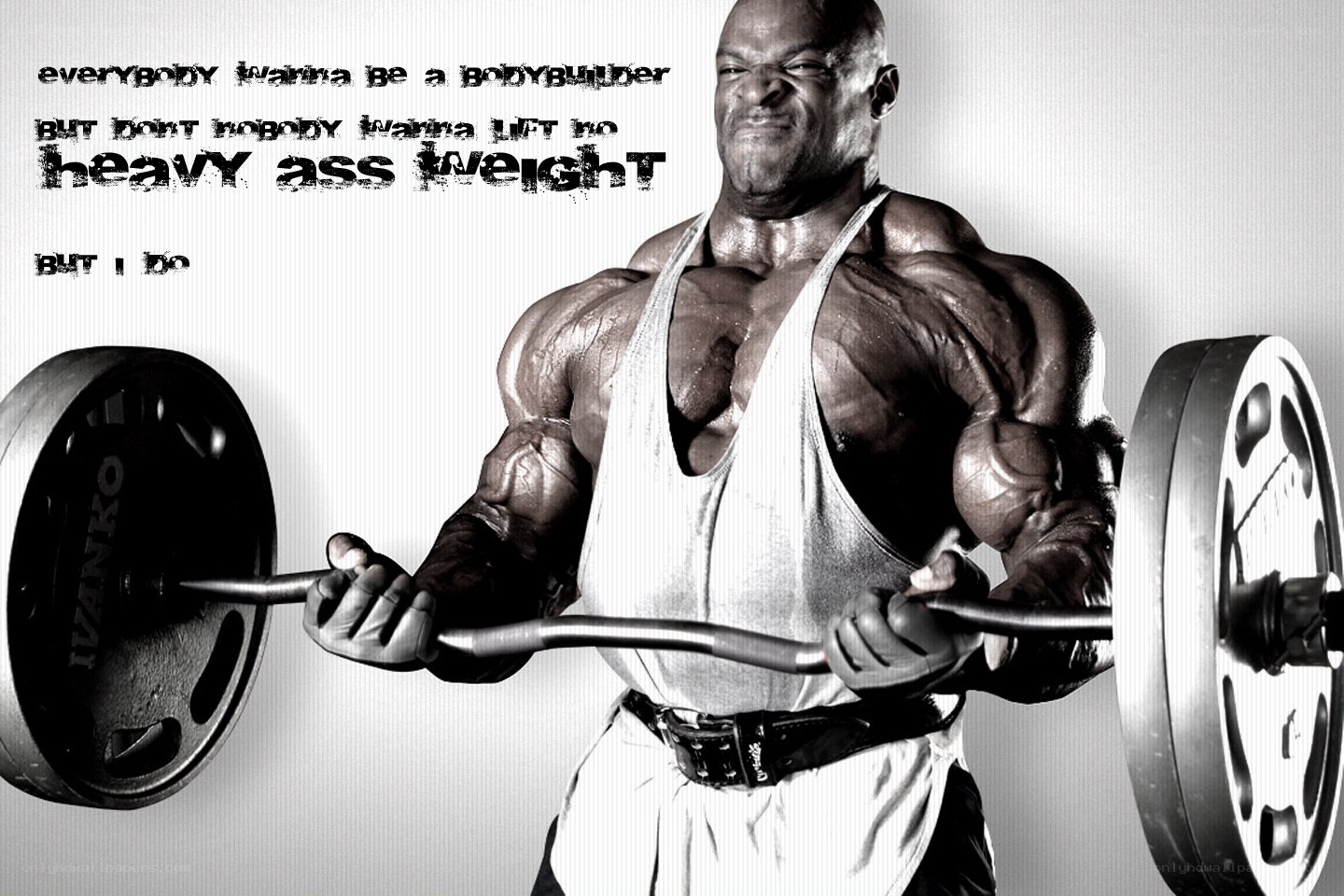 bodybuilder lifting weights