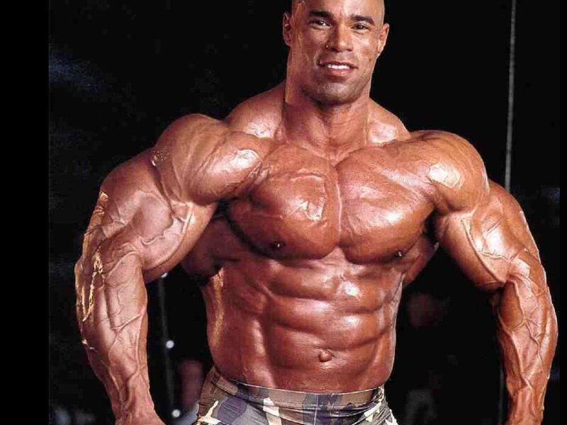 Bodybuilder Posing — Brown, Dramatic