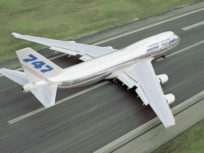 Boeing 747-400 Aircraft — White