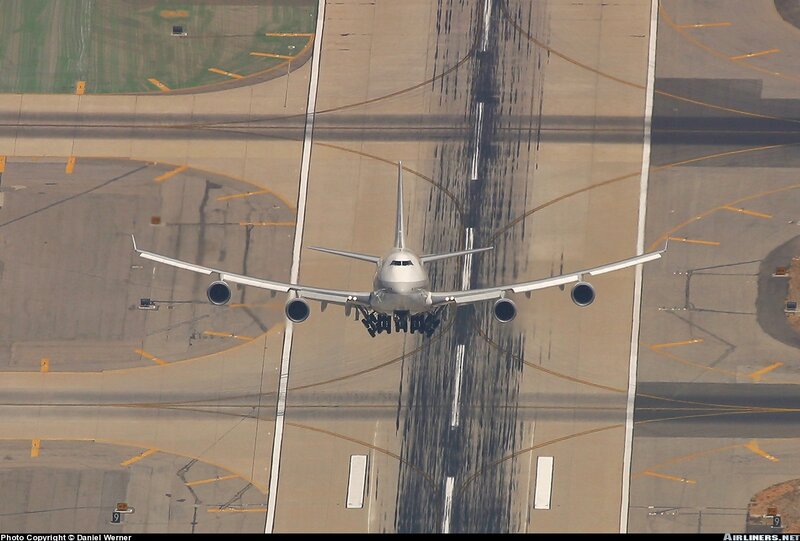 Boeing 747 Airplane — Gray, Neutral