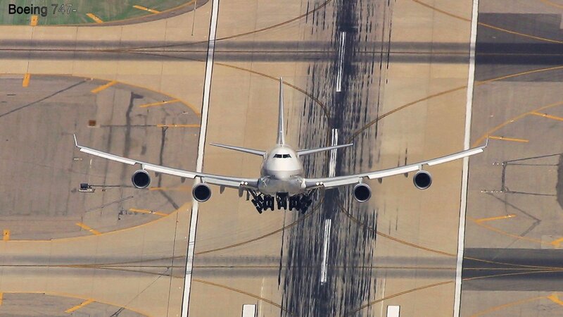 Boeing 747 Airplane — Gray