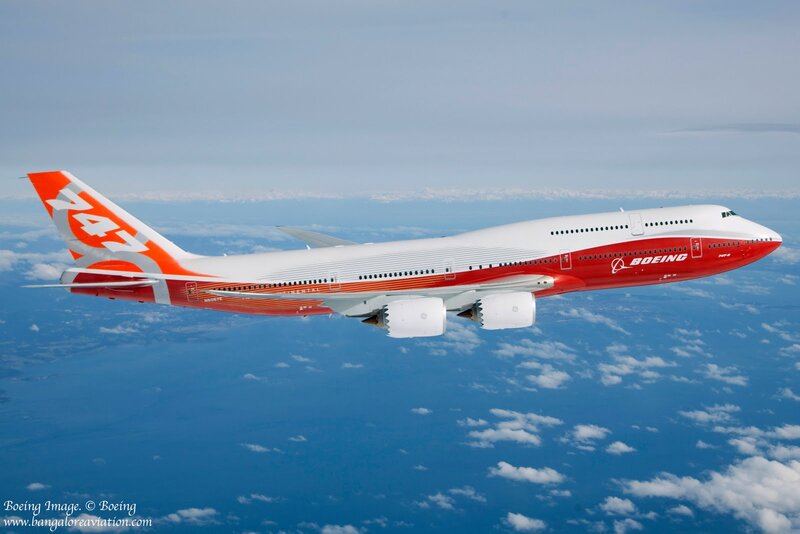 Boeing 747 Airplane — Red
