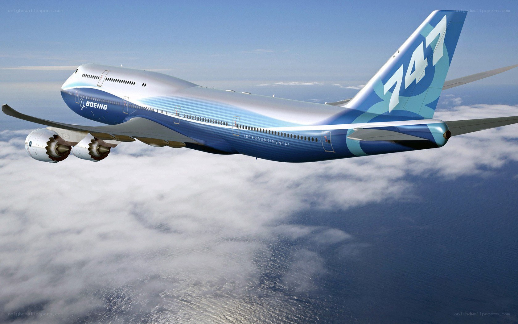 Boeing 747 in flight