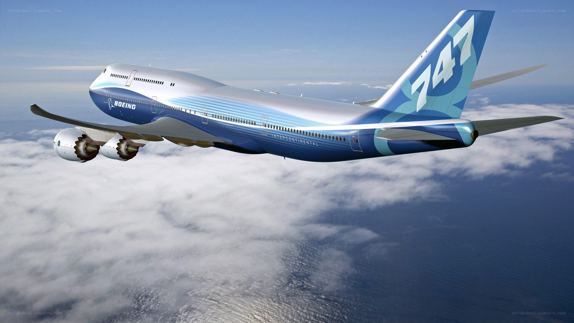 Boeing 747 in flight