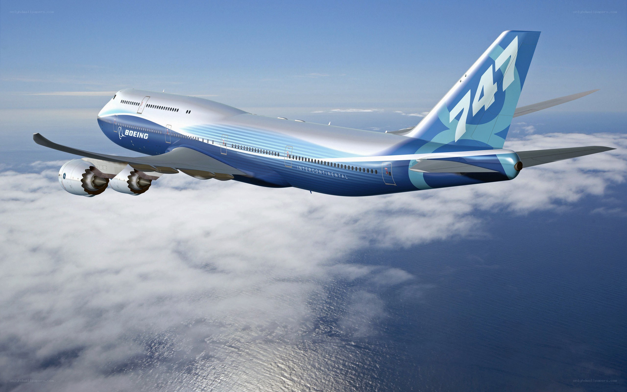 Boeing 747 in flight
