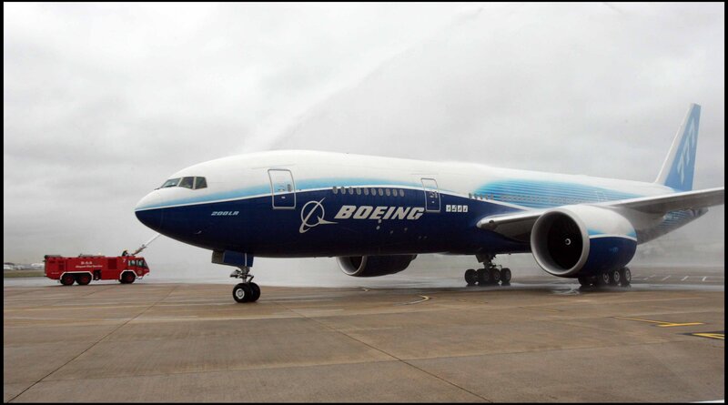 Boeing 777-200LR on tarmac