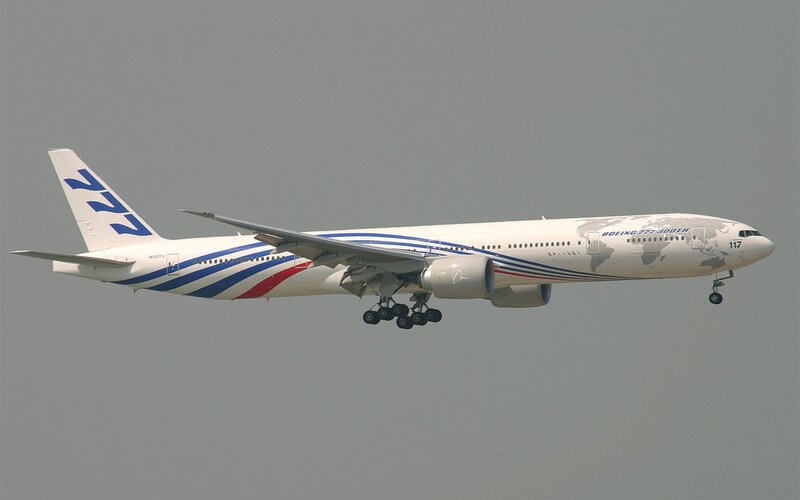 Boeing 777 Aircraft — White
